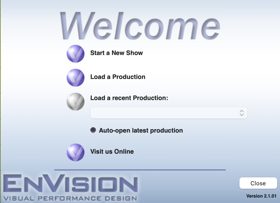EnVision Welcome screen updates